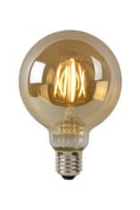 LUCIDE G95 - Vláknová žiarovka - Ø 9,5 cm - LED Rozm. - E27 - 1x5W 2700K - Jantárová