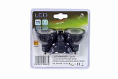 LUCIDE MR16 - LED žiarovka - Ø 5 cm - LED Rozm. - GU10 - 3x5W 3000K - Čierna