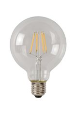 LUCIDE G95 - Vláknová žiarovka - Ø 9,5 cm - LED Rozm. - E27 - 1x5W 2700K - Transparent
