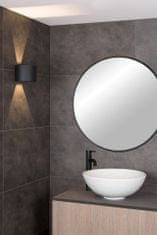 LUCIDE AXI - Nástenné bodové svietidlo Kúpeľňové - LED - 2x3,5W 2700K - IP54 - Čierny