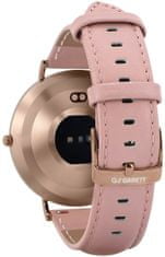 Garett Smartwatch Verona zlatá, ružový řemínek