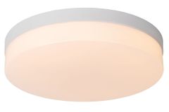 LUCIDE BISKIT - Zapustené stropné svietidlo Kúpeľňa - Ø 34,5 cm - LED - 1x24W 2700K - IP44 - Biela