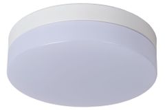 LUCIDE BISKIT - Zapustené stropné svietidlo Kúpeľňa - Ø 23 cm - LED - 1x12W 2700K - IP44 - Biela