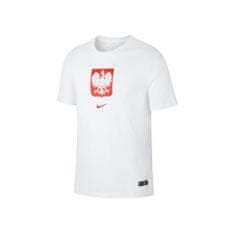 Nike Tričko biela L JR Polska Crest