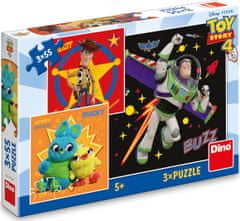 DINO Puzzle Toy Story 4, 3x55 dielikov