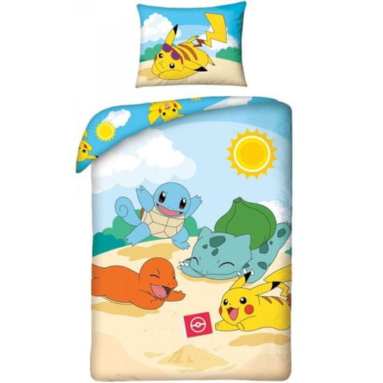 Halantex Bavlnené posteľné obliečky Pokémoni - Hano beach