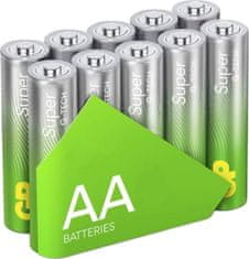 GP Batteries GP alkalická batéria 1,5V AA (LR6) Super 10ks fólia