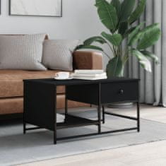Vidaxl Konferenčný stolík čierny 85,5x51x45 cm kompozitné drevo