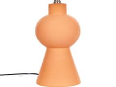 Beliani Keramická stolná lampa oranžová FABILOS