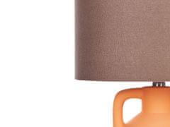Beliani Keramická stolná lampa oranžová LABRADA