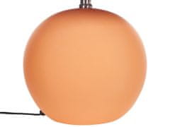 Beliani Keramická stolná lampa oranžová LIMIA