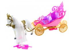 Lamps Kočiar s koňom pre bábiky na batérie
