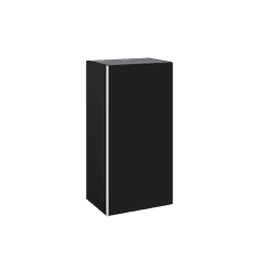 Elita Look, závesná bočná skrinka 40x31,6x80 cm 1D, čierna matná, ELT-168290