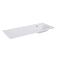 Elita Skappa, nábytkové umývadlo bez otvoru (60+60)x46x2 cm, pravé, biela lesklá, ELT-146039