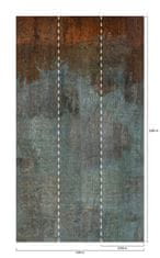 Vliesová obrazová tapeta, imitácia kovovej dosky A43101, 159 x 280 cm, One roll, Murals