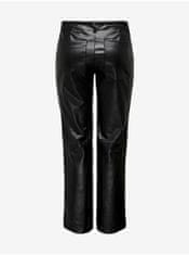 ONLY Čierne dámske koženkové nohavice ONLY Penna XL/32