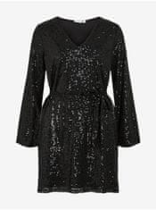 VILA Čierne dámske šaty VILA Viglitas Deep XL
