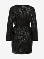 VILA Čierne dámske šaty VILA Viglitas Deep XL