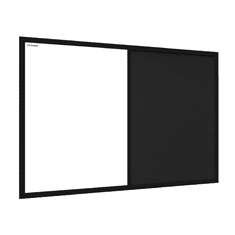 Allboards Allboards,Tabule COMBI - černý korek / magnetická bílá 60x40 s černým lakovaným dřevěným rámem,TMK64BK