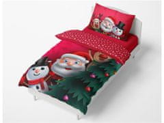 Tip Trade Vianočné obliečky bavlna Pozdravy zo Severného Pólu 140x200, 70x90 cm