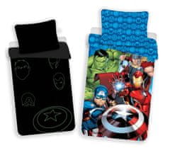 Jerry Fabrics Obliečky Avengers 02 svietiace efekt 140x200, 70x90 cm