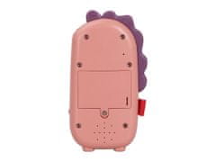 eliNeli Detský telefón dinosaurus , ružový
