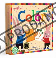 eeBoo Duo puzzle Farby (anglicky) 12x2 dieliky
