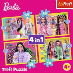 Trefl Puzzle Veselý svet Barbie 4v1 (35,48,54,70 dielikov)