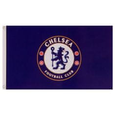 FAN SHOP SLOVAKIA Vlajka Chelsea FC, modrá so znakom, 152 x 91 cm