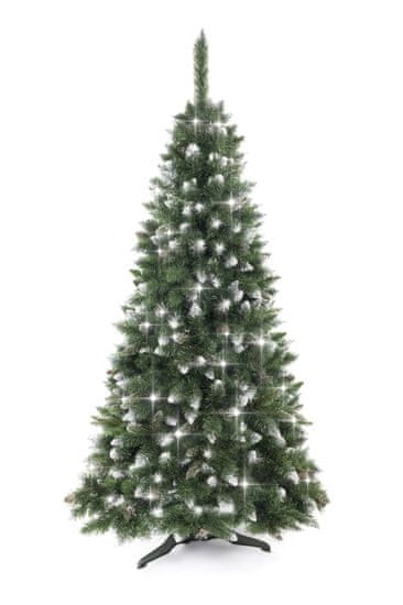 Aga Vianočný stromček Borovica 180 cm Crystal strieborná