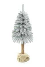 Aga Vianočný stromček 120 cm s kmeňom Zasnežený