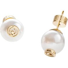 Liu.Jo Elegantné perlové náušnice s logom Fashion LJ2018