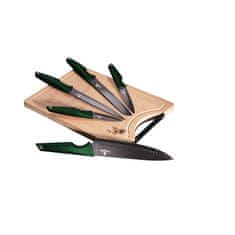 Berlingerhaus Súprava nožov + doska 6 ks Emerald Collection