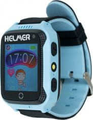 Helmer detské hodinky LK 707 s GPS lokátorom / dotykový displej / IP65 / micro SIM / kompatibilný s Android a iOS / modré