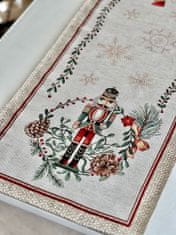 Dům Vánoc Gobelínový vianočný behúň s motívom Luskáčik 40x160 cm
