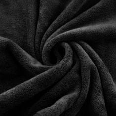 ModernHome Rýchloschnúci uterák AMY 70x140 čierny