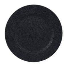 ModernHome Čierny tanier s trblietkami 33 cm