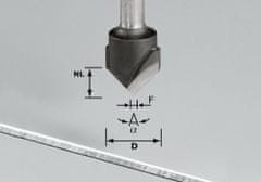 Festool Drážkovacie fréza vo tvare V, HW, päta 8 mm HW S8 D18-90° (Alu) (491444)