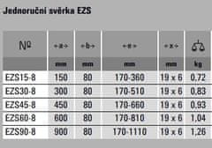Bessey svorka jednoručná EZS 900/80 (EZS90-8)