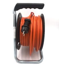 Brennenstuhl Predlžovací kábel 25m na bubna PVC 4x 230V 16A, 3G1,5 IP 44 oranžový (1218351025)