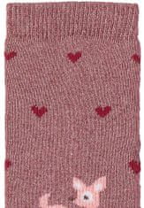 Sterntaler Ponožky protišmykové Srnka SOFT light red dievča veľ. 17/18 cm- 9-12 m