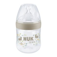 Nuk Fľaša dojčenská For Nature s kontrolou teploty, hnedá 150 ml