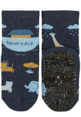 Sterntaler Ponožky protišmykové Archa AIR 2ks v balení blue melange chlapec veľ. 17/18 cm- 9-12 m