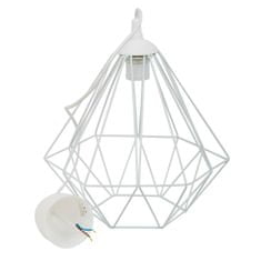 ModernHome Geometrická lampa Diamond white 25 cm GLAM