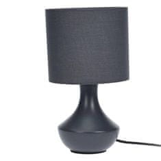 ModernHome Keramická nočná lampa 28 cm sivá