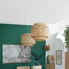 ModernHome Bambusová závesná lampa Liby 40 cm
