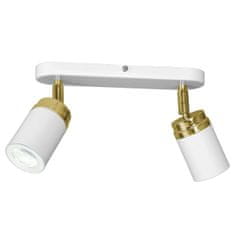 ModernHome Moderná bielo-zlatá bodová lampa Reno