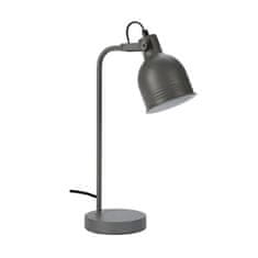 ModernHome Kovová stolová lampa sivá 40 cm