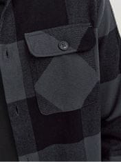 Jack&Jones Pánska košeľa JJEDARREN Comfort Fit 12248409 Asphalt (Veľkosť S)