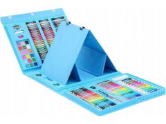 TopKing Výtvarná sada na maľovanie v kufríku 208 ks modrá
